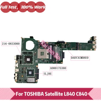 A000175380 дънна Платка DABY3CMB8E0 За Toshiba Satellite C840 L840 L800 C800 дънна Платка на лаптоп SLJ8E 216-0833000 100% Тествана е НОРМАЛНО