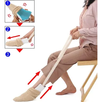 Дропшиппинг 2018 Гъвкави Пръсти и средство за отглеждане -Помогни ми да се носят чорапи За Средство за грижа за краката с двигателни увреждания
