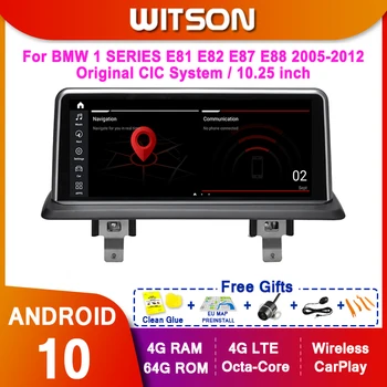 WITSON Android 10,0 8 ядрени Автомобилен мултимедиен плеър За BMW СЕРИЯ 1 E81 E82 E87 E88 2005 2006 2007 2008 2009 2010 2011 2012 CIC