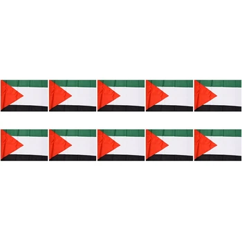 10X Национален флаг на Палестина крак 5 X 3 метра