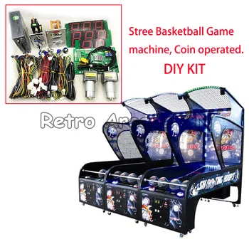Направи си САМ Arcade слот машина за баскетбол с набор от печатни платки, жгутом кабели, захранване, монетоприемником, диспенсером билети