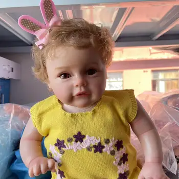 60 см Възстановената Кукла За Деца Сю-сю Момиче Детски Играчки 3D Кожата Видими Вени са подбрани Художествена Кукла