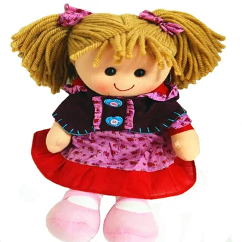 15 инча мек парцал кукла, играчка за момичета софт мода кукла baby born с тъканната кукла за подарък