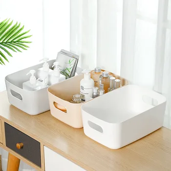 Домашна пластмасова кошница за съхранение на закуски кутия за съхранение на всички всячины настолна козметична кутия за организиране на хола спални аксесоари за съхранение