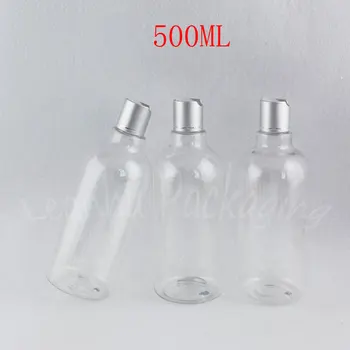Бутилката е прозрачна пластмаса 500МЛ, с капачка на сребърния диск на върха, под-разливане на бутилките грим 500КК, бутилка шампоан/лосион, обгръщащ