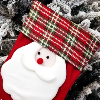 Нови Коледна Украса За Доставка Коледни Чорапи Коледно Дърво Бонбони Подарък Пакет Подарък Пакет