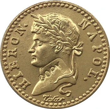 1813 Немски монети 10 Франкен КОПИЕ от 19 мм
