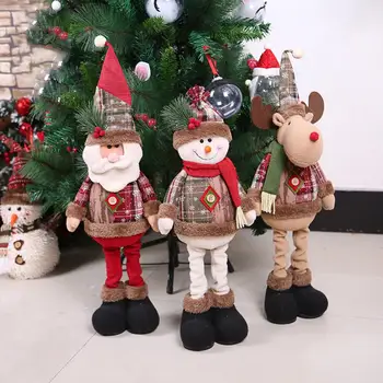 Коледна Кукла е Прекрасна Форма на Дядо Коледа Кукла Вграден Памук Разтегателен Дядо Коледа, Снежен човек Елен Кукла навидад noel