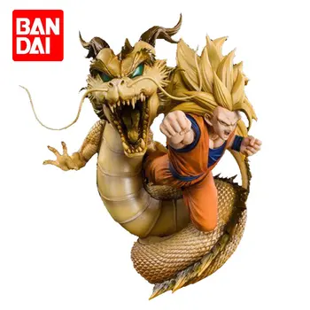 Bandai FiguartsZero Истински Dragon Ball Z, Super Сайян Son Goku Фигурка Аниме Модел Украса На Работния Плот Играчка За Подарък