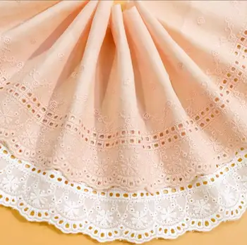 Нов продукт цветен памук, бродерия, дантела Лолита бебешко облекло, аксесоари за облекло домашна меки тъкани дрехи