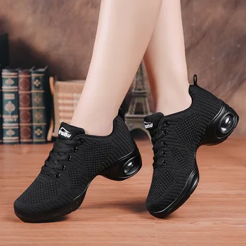 XIHAHA/ Дамски танцови обувки с мека подметка, дамски Дишаща Джаз обувки в стил хип-хоп, Спортни Обувки, дамски модерни и джаз танци, обувки за момичета