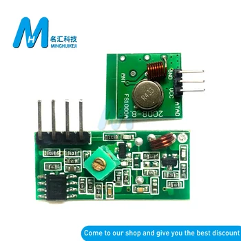 Нов 433 Mhz RF Безжичен Модул Предавател и Приемник Комплект 5 vdc 433 Mhz Безжични За Arduino Raspberry Pi/ARM/MCU WL Сам Kit