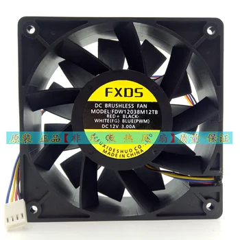 Вентилатор за охлаждане на сървъра FXDS FDW12038M12TB DC 12V 3.00 A 120x120x38mm 4-Жична
