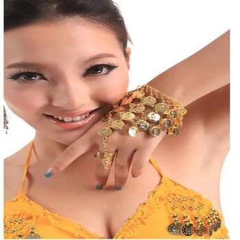 2016 продажба на Едро на висококачествени ориенталски танци ръка китката Индийски гривна с безименни пръста си танц на корема ръчни верига за жени
