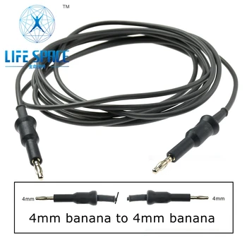 ESU-012C за многократна употреба Монополярный Еднополюсен Кабел от 4 мм Банан До 4 мм Банан, 3 м Силиконов кабел Найлонови влакна конектор
