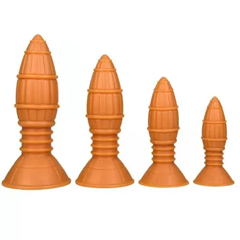 Секс-играчки за възрастни, мъже и жени с ракетна задната площадка анален коркът е мек вибратор анален накрайник фистинг мастурбацията, секс-играчка