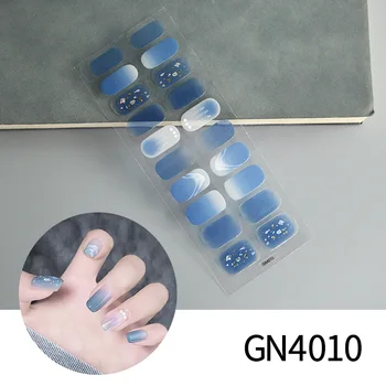 Свеж цветен гелевый маникюр 20 пръстите головокружительная ръчно рисувани лазерна фототерапия лак за нокти филм стикер за нокти