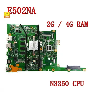 Използва се E502NA с N3350CPU 2G/4GB RAM REV2.0 дънна Платка За ASUS E502N E502 E502NA дънна Платка на Лаптоп