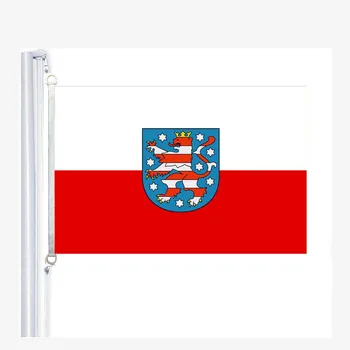 Флаг Тюрингия, 90*150 см, 100% полиестер, банер реклама, Дигитален печат