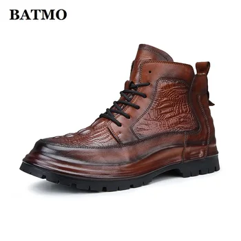 BATMO 2022 нов прием на ежедневни мъжки обувки от естествена кожа, обувки Martin от волска кожа 1019