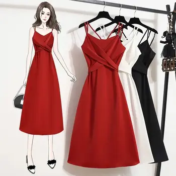 2021 лятото нов стил 4XL Френски дизайн на роклята на подтяжках vestidos de fiesta модни темпераментен полата на жена прилив на vestidos