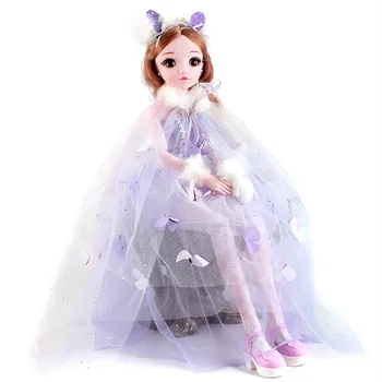Кукла голяма сватбена рокля на принцеса кукла поющая и подмигивающая принцеса момиче кукла, кукла момиче играчка