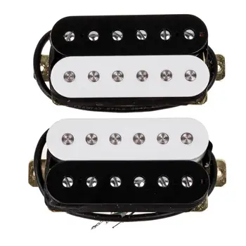 Китара звукосниматели за електрически китари, черно-бели (опаковка от 2 броя)