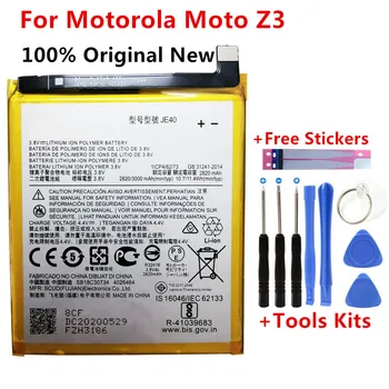 100% Оригинален Нов 3000 mah/11.4 Wh JE40 Взаимозаменяеми Батерия За мобилен Телефон Motorola Moto Z3 JE40 Batterie Bateria 