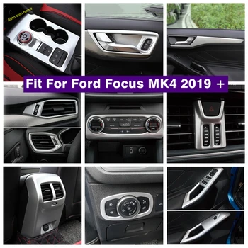 Стъклена Бутон за Повдигане на Въздуха AC Скоростна Кутия Управление поставка за Чаши Панел на Кутията Накладки За Ford Focus MK4 2019-2022 Мат Аксесоари За Интериора