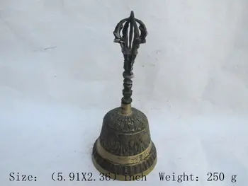 Древен класически старата бронзова камбана камбана будистки оръжие