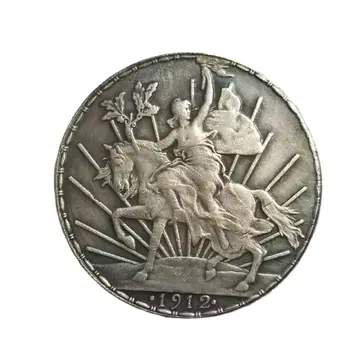 1912 Мексико Търговия На Едро С Колекционерска Стойност Сребърно Покритие Копие Вълшебна Монета Декор За Дома Коледни Подаръци #1328